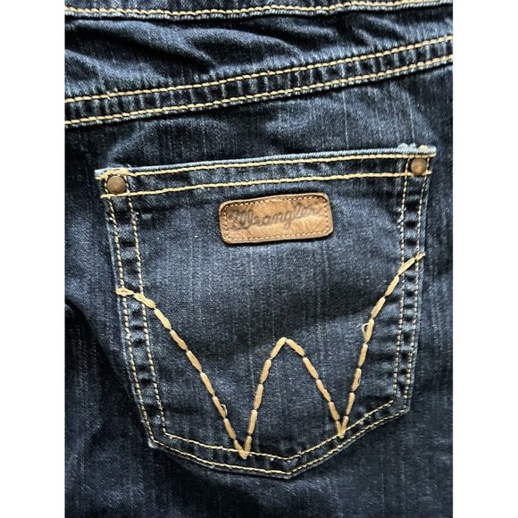 Wrangler Denim Pink Label Blue Jean womens western Skirt, Size 19 - Picture 3 of 7